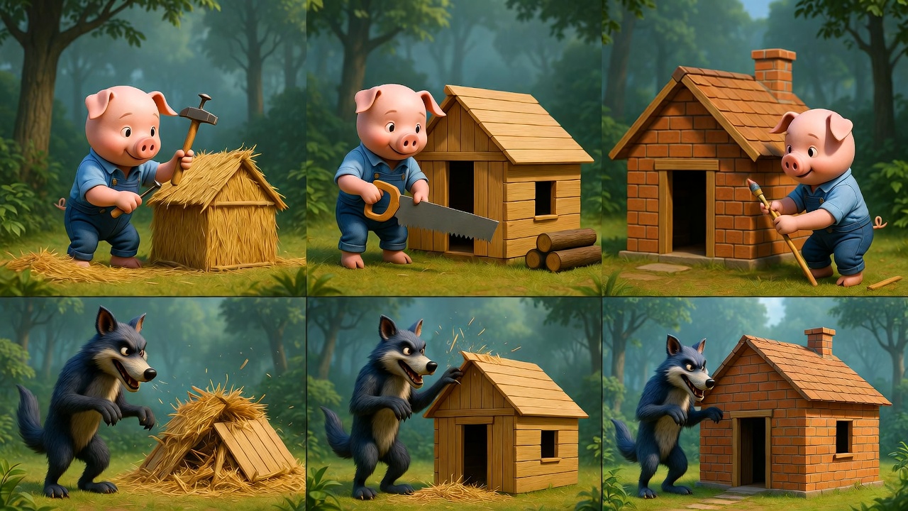 Historia dos 3 porquinhos​